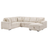 David Upholstered Reclining Sectional Sofa Smoke