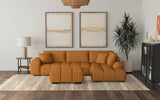 Camacho Upholstered Chaise Sectional Sofa Amber