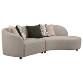 Fayette Upholstered Sectional Sofa Greige