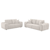 Burnett Chenille Upholstered Sofa Set Ivory