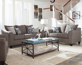 Salizar Upholstered Flared Arm Sofa Set Grey