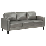 Ruth Upholstered Track Arm Sofa Black
