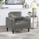 Ruth Upholstered Track Arm Accent Chair Black