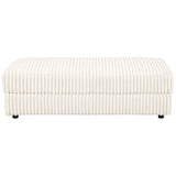 Emberson Upholstered Rectangular Storage Ottoman Ivory