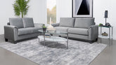 Davis Upholstered Rolled Arm Sofa Grey