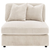 Blaine Upholstered Armless Chair Sand