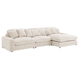 Blaine Upholstered Reversible Chaise Sectional Sofa Fog