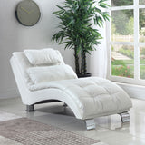 Dilleston Faux Leather Upholstered Tufted Chaise