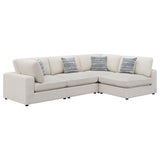 Serene Upholstered Modular Sectional Sofa Beige