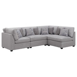 Cambria Upholstered Modular Sectional Sofa Grey
