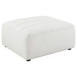 Sunny Square Upholstered Ottoman Dark Charcoal