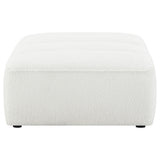 Sunny Square Upholstered Ottoman Dark Charcoal