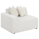 Freddie Upholstered Corner Chair Pearl