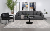Sasha Upholstered Sofa Barely Black
