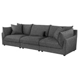 Sasha Upholstered Sofa Barely Black