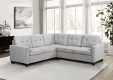 Georgina Upholstered Sectional Sofa Steel Beige