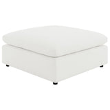Raleigh Boucle Upholstered Ottoman Grey