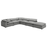 Raleigh Boucle Upholstered Modular Sectional Grey