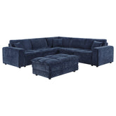 Atlantic Upholstered Modular Sectional Sofa Blue