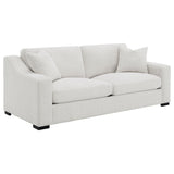 Ashlyn Upholstered Track Arm Sofa Set Sand
