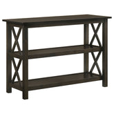 Rachelle 2-shelf Wood Entryway Console Table Deep Merlot