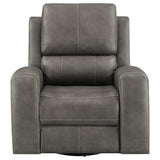 Brickston Triple Power Swivel Glider Recliner Charcoal