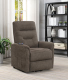 Henrietta Upholstered Power Lift Massage Chair Beige