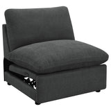 Collins Modular Power Armless Recliner Dark Grey
