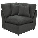 Collins Modular Power Armless Recliner Dark Grey