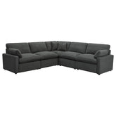 Collins Modular Power Reclining Sectional Dark Grey