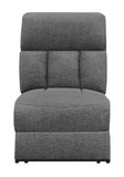 Bahrain UpholsteredRecliner Charcoal