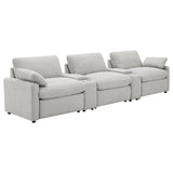 Collins Power Reclining Home Theater Seating Dark Grey