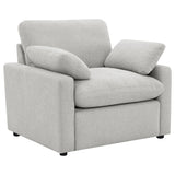 Collins Upholstered Power Recliner Chair Dark Grey