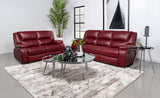 Camila Upholstered Motion Reclining Sofa Set Black