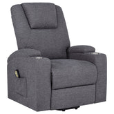 Louie Chenille Upholstered Power Lift Massage Chair