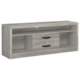 Burke 2-door Engineered Wood TV Stand Grey Driftwood