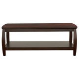 Dixon 1-shelf Rectangular Wood Coffee Table Espresso