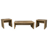 Lynette Rectangular Coffee and End Table Set Mango