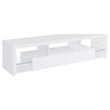 Jude 71-inch TV Entertainment Center White High Gloss