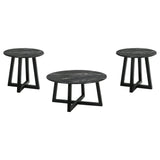 Skylark SmartTop Coffee and End Table Set Black