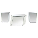 Capella Mirrored Coffee and End Table Set