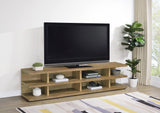 Cartmill 78-inch 2-tier TV Stand Media Console Black
