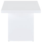 Devar 3-piece Square Coffee End Table Set White High Gloss