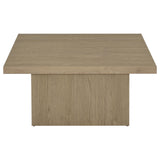 Devar Square Engineered Wood Cocktail Coffee Table Latte