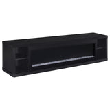 Deiter 79-inch TV Stand Fireplace Media Console Black