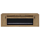 Eddy 79-inch 2-door TV Stand Fireplace Media Console Mango
