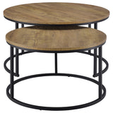 Lainey 2-piece Round Nesting Coffee Table Mango