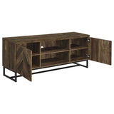 Myles 2-door Engineered Wood 60-inch TV Stand Rustic Oak