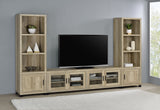 Sachin 79-inch TV Entertainment Center Antique Pine