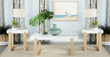 Pala Coffee and End Table Set White High Gloss